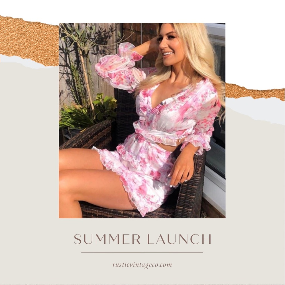 🌸 Floral tie back dress 🌸